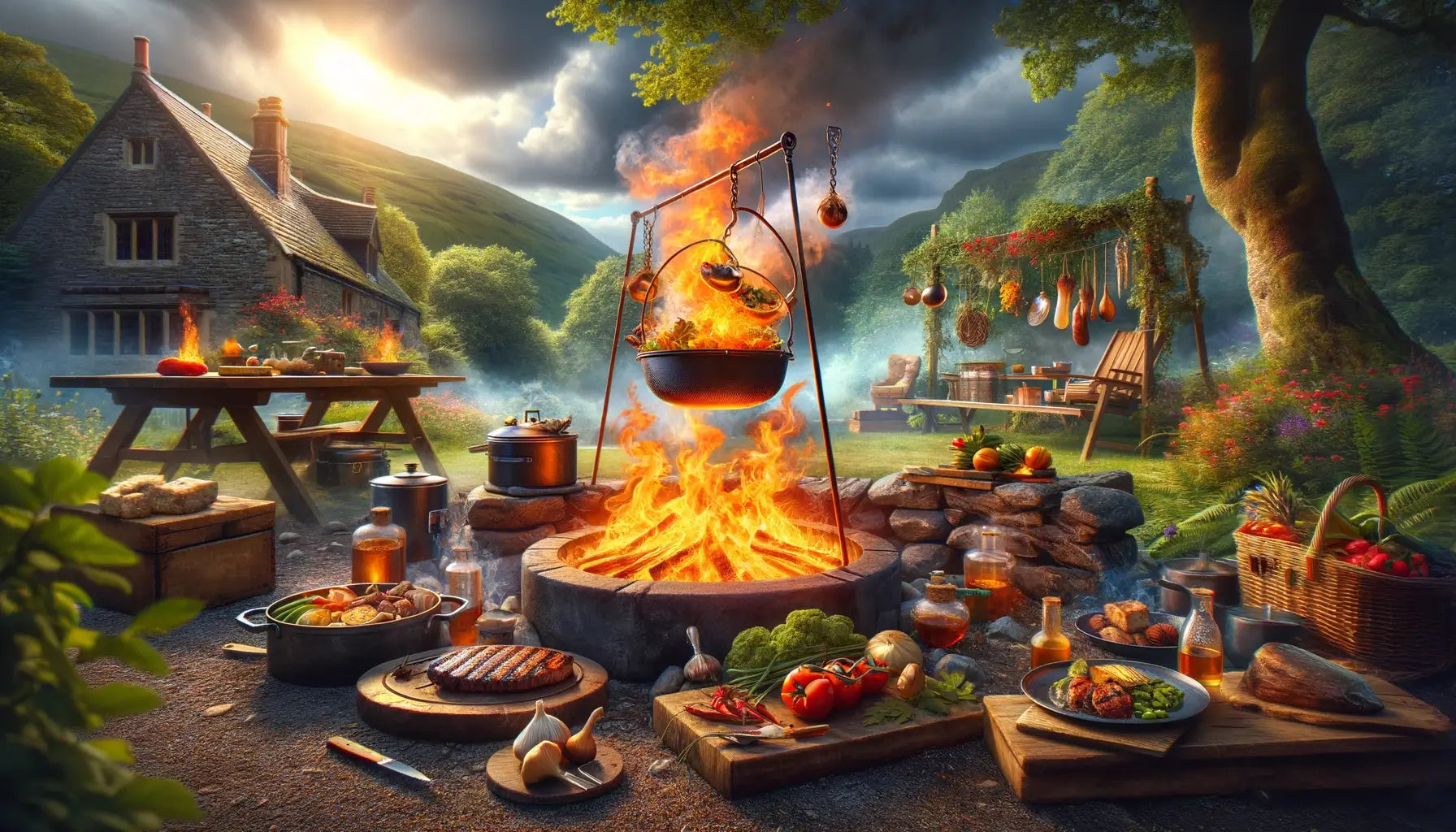 Flames and Flavours: The Ultimate Guide to Campfire and Wood Fire Cooking